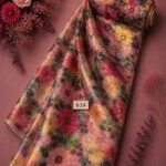 Bloom flower style with pink,green colors