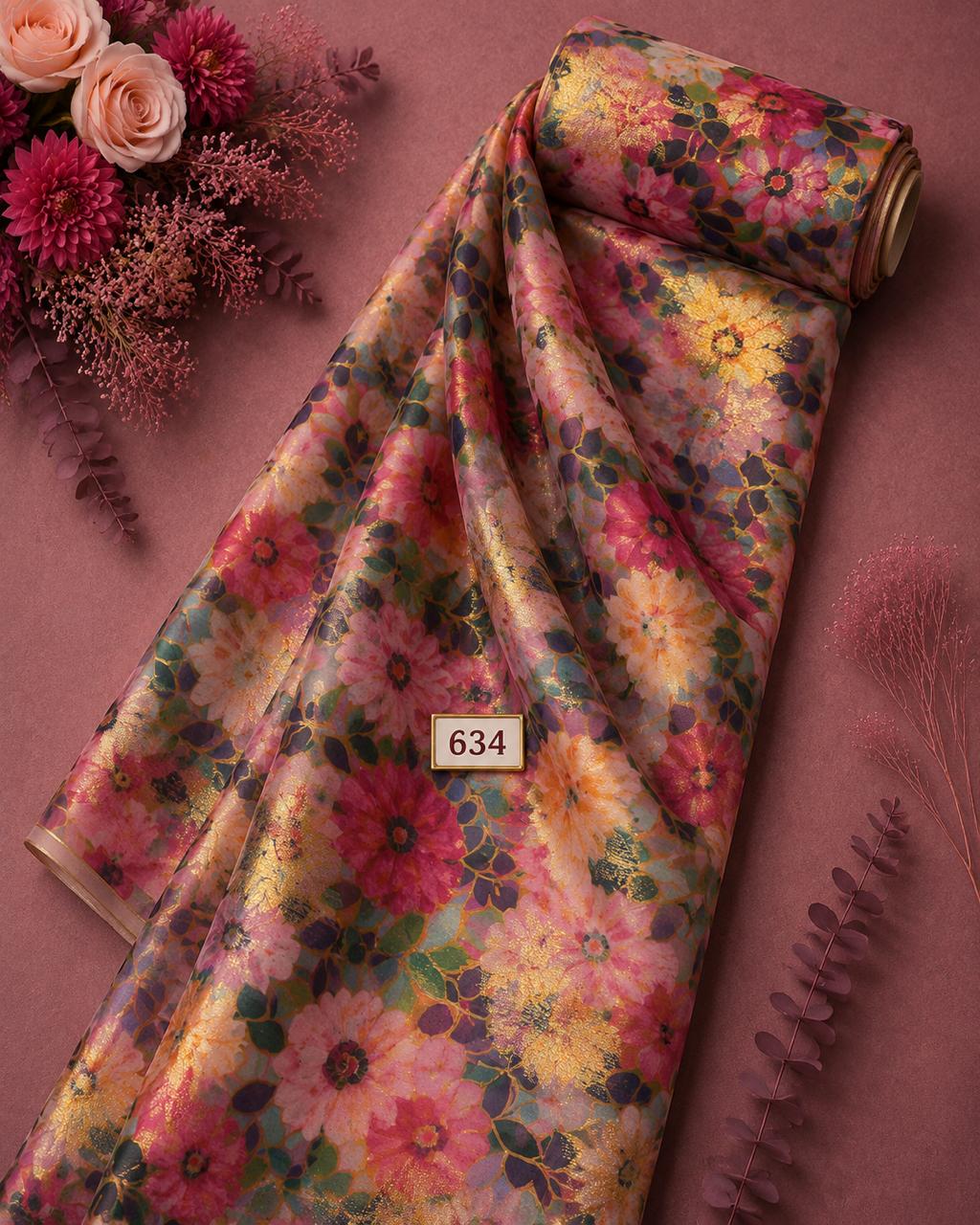 LAI-634_1-1.jpeg Bloom flower style with pink,green colors - Image 1
