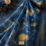 Flower nature style with blue,yellow colors