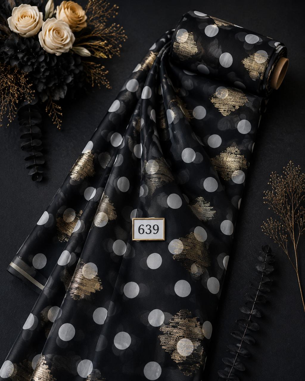 LAI-639_1-1.jpeg Flower others style with black,white colors - Image 1