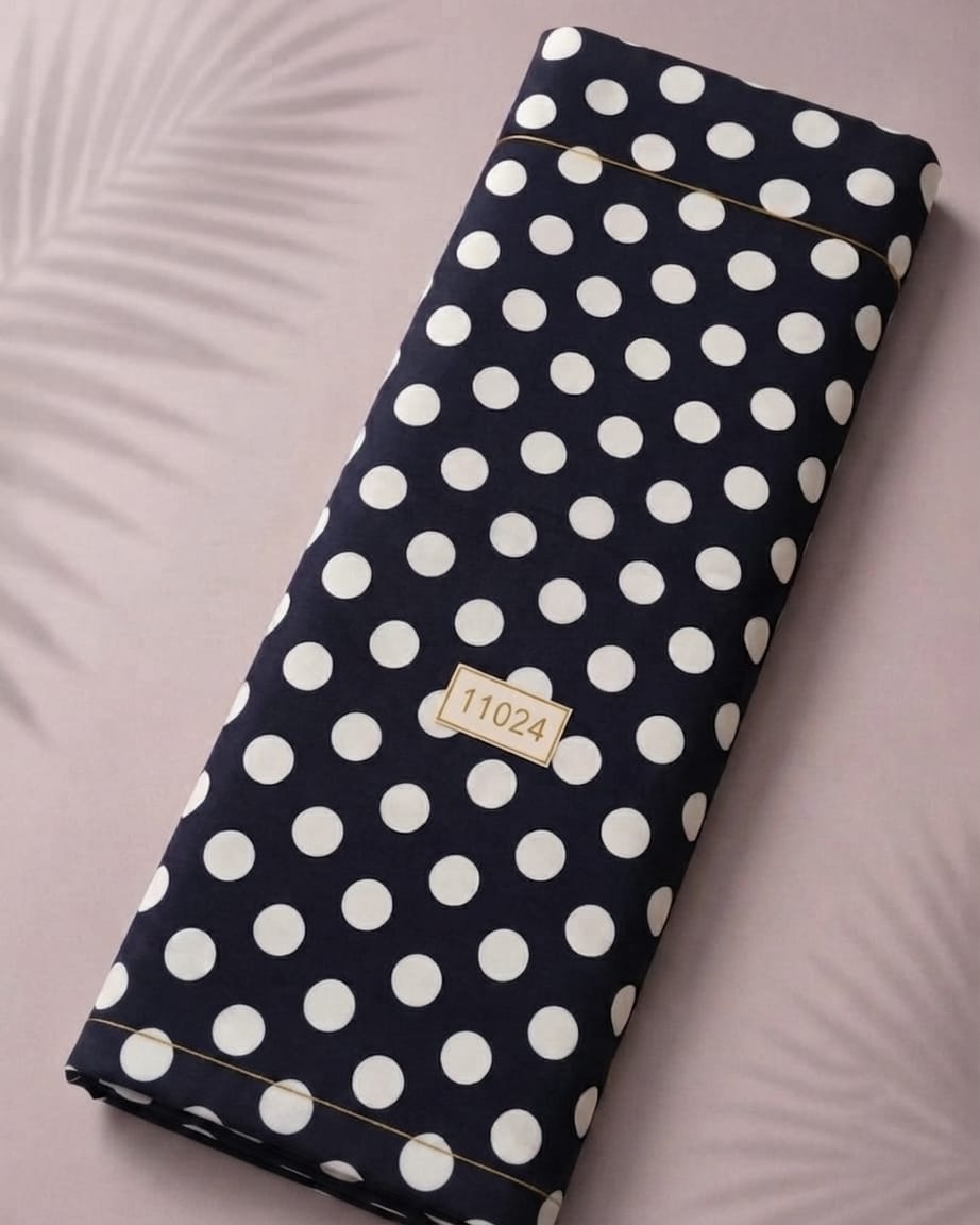 LAI-11024-1.jpeg Polka others style with blue, white colors - Image 1