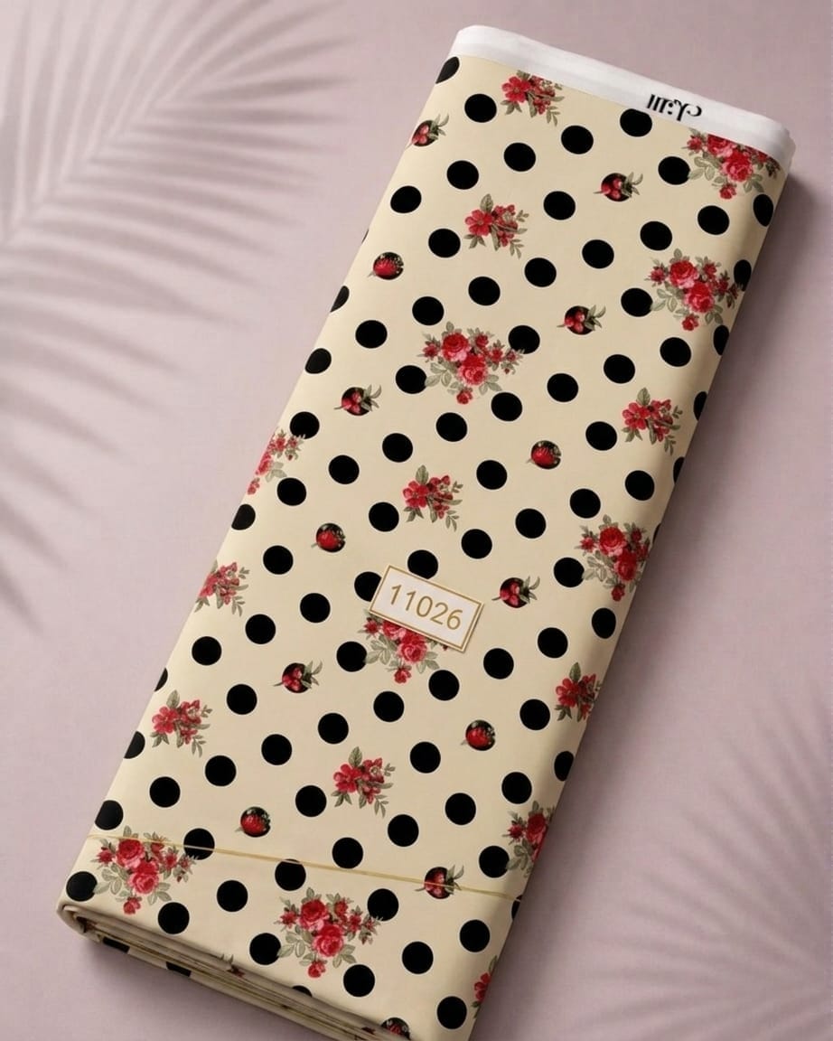 LAI-11026-1.jpeg Dot flower style with black,red colors - Image 1
